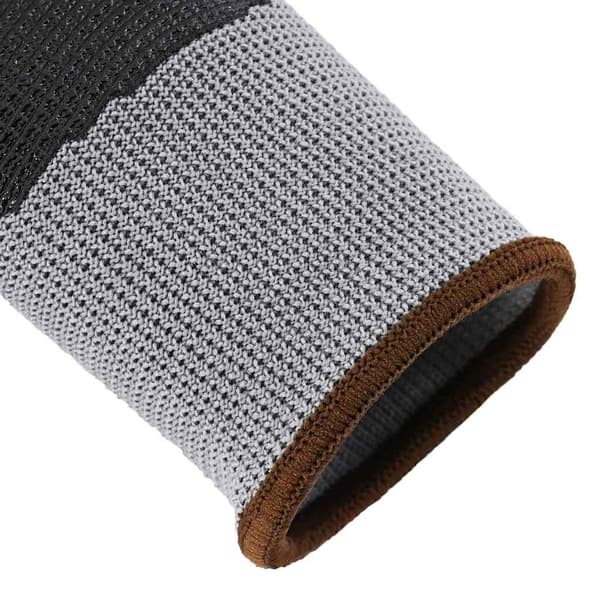Arbetshandskar 24 pcs Grå och svart 8 / m Polyester