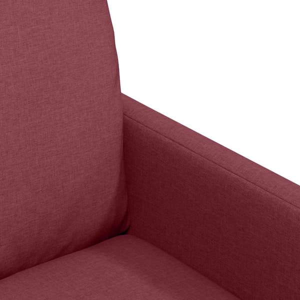 Matstolar 2 pcs Vinröd 57 x 67 x 98 cm tyg