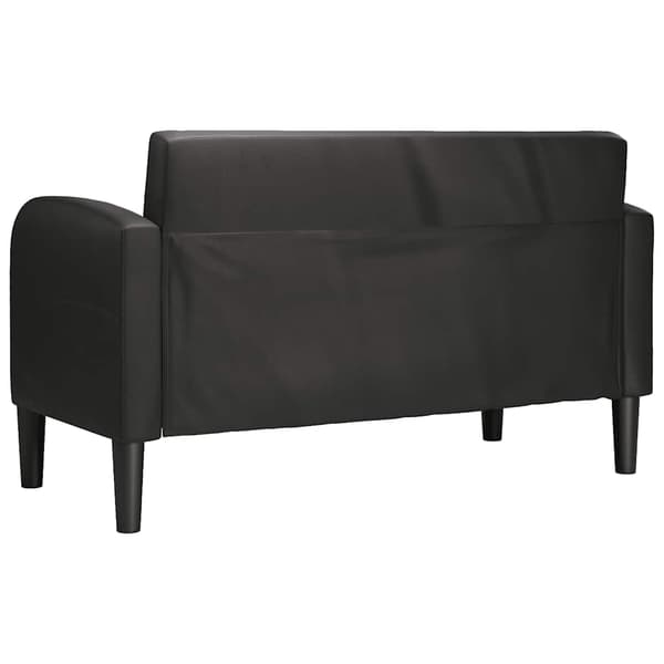 Loveseat soffa svart 110 cm konstläder