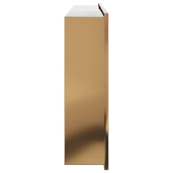 Duschnisch borstad guld 62x32x9 cm rostfritt stål
