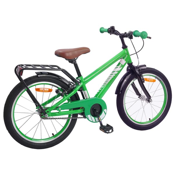 Barncykel 20 Tum för 6-11 år gamla Grön