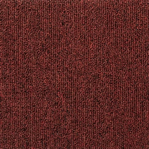 Trappmattor 15 st 65x21x4 cm bordeaux rektangulär kant