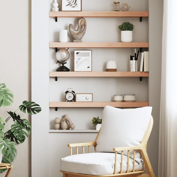 Hyllplan 100x10x6 cm obehandlad massiv ek