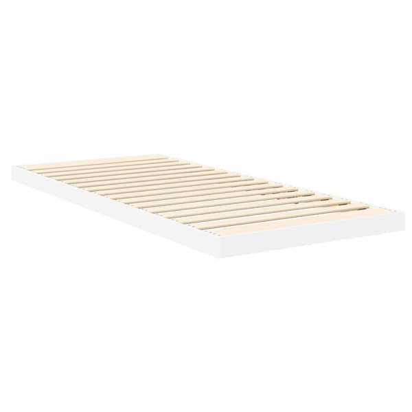 Sängram Vit 80 x 200 cm Konstruerat trä