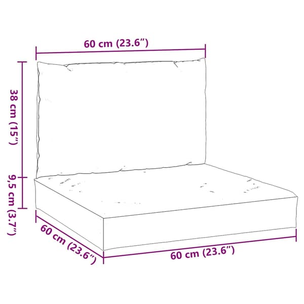 Palldynor 2 st rosa oxfordtyg