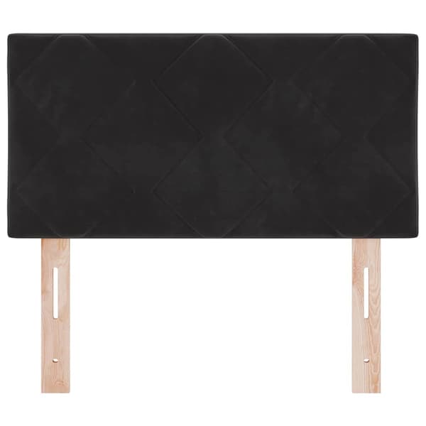 Huvudgavel Svart 80 cm Sammet