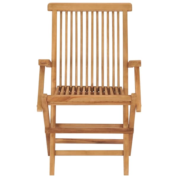 Hopfällbara trädgårdsstolar 4 st massiv teak