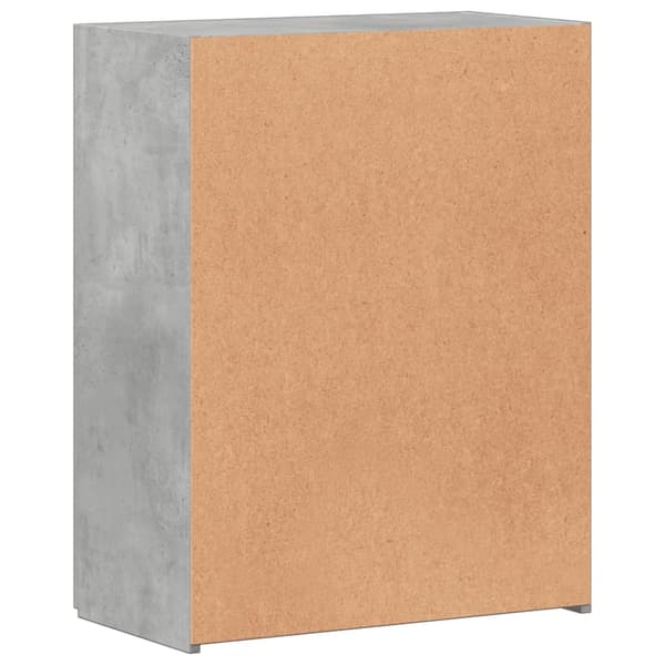 Dokumentskåp betonggrå 60x32x77,5 cm konstruerat trä