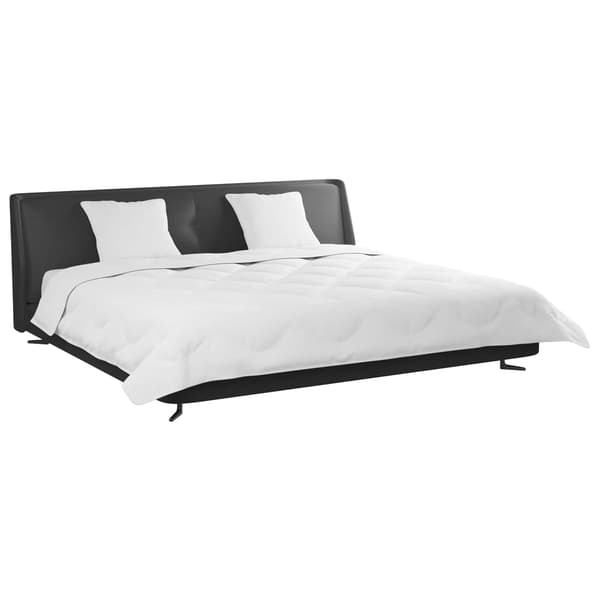 Duntäcke med Kuddar 3 pcs Vit Mikrofiber och Dunfjäder
