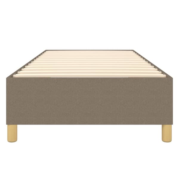 Boxspring-sängram Taupe 90x190 cm tyg