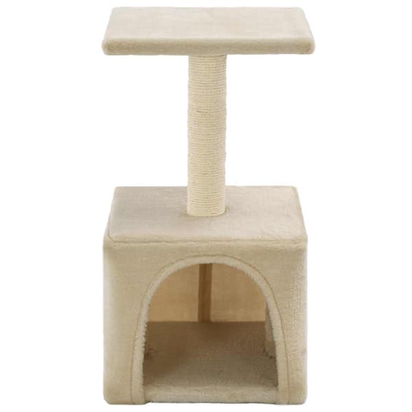 Klösträd med sisalpelare 55 cm beige