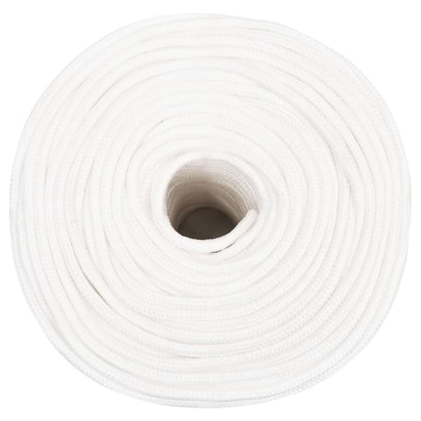 Båtlina helvit 8 mm 100 m polypropylen