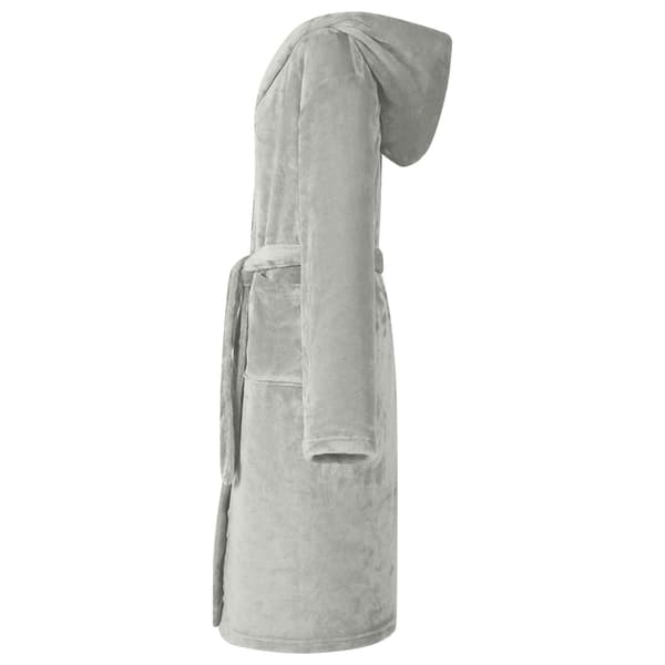 Badräkt Hoodie Grå m Flanell