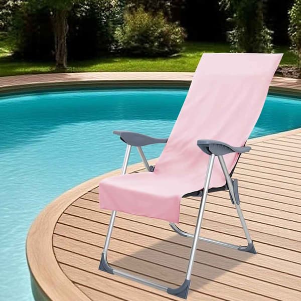 Utomhus Stols Handdukar 2 pcs Rosa 130 x 60 cm