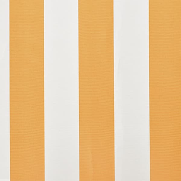 Ersättningstyg för markis gul och vit 600x300 cm polyester