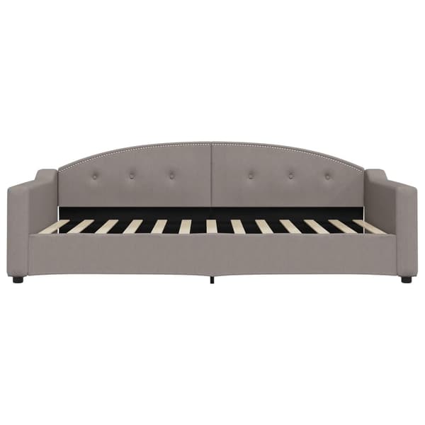Dagbädd utdragbar taupe 100x200 cm tyg