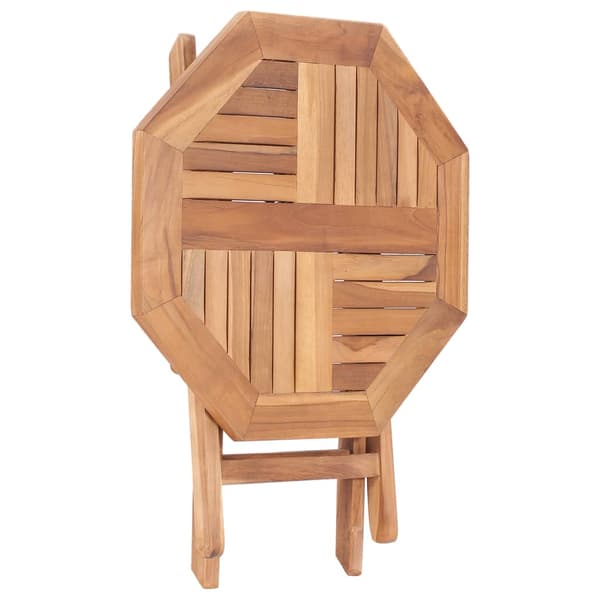 Hopfällbart trädgårdsbord 45x45x45 cm massiv teak