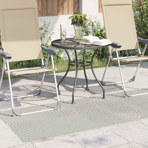 Områdesmattor Rektangulär PALMERAS Grön 80 x 150 cm Polyester