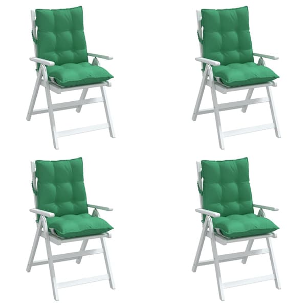 Stolsdynor 4 st grön oxfordtyg