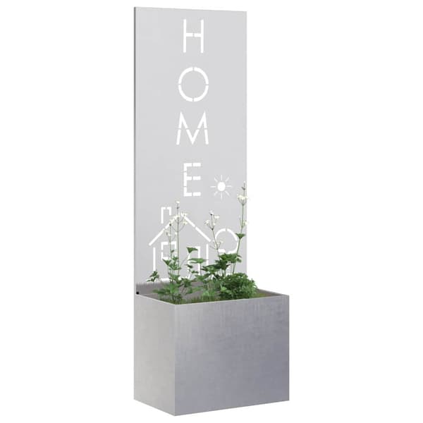 Trädgårds integritetsskärm Silver 50 x 150 cm Rostfritt stål