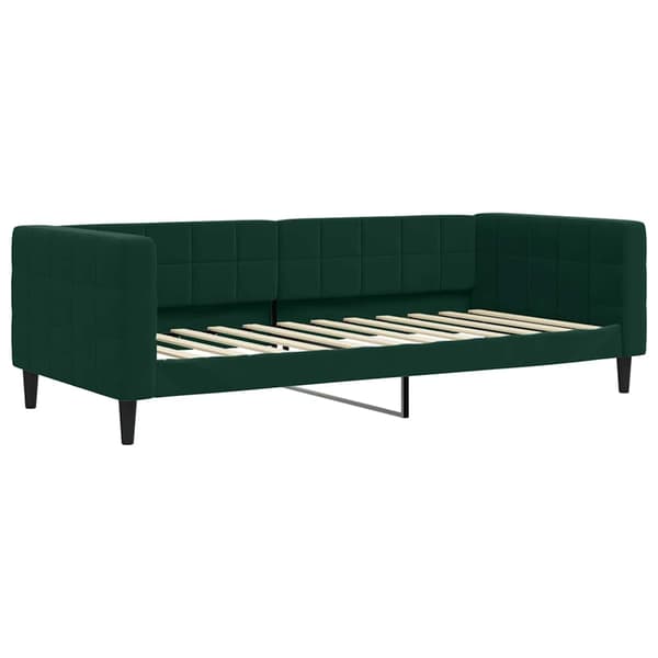 Dagbädd utdragbar mörkgrå 90x200 cm sammet