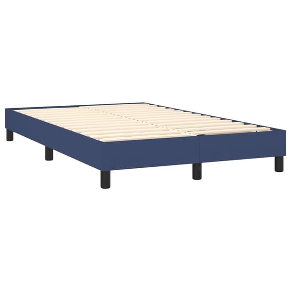 Boxspring-sängram blå 120x200cm tyg