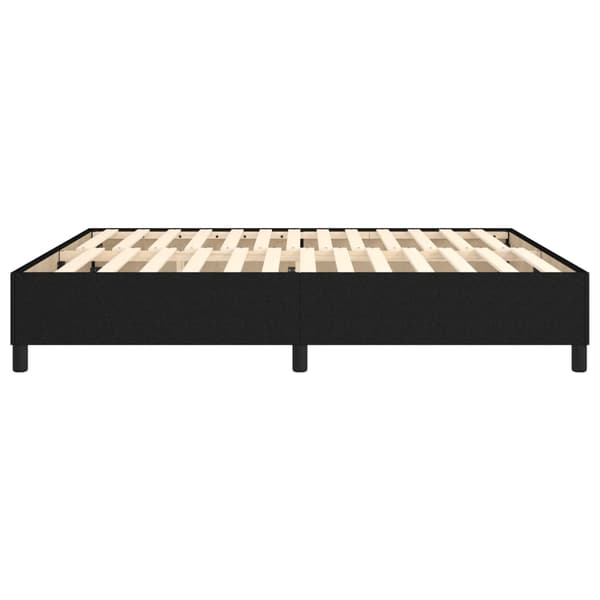Boxspring-sängram svart 180x200 cm tyg