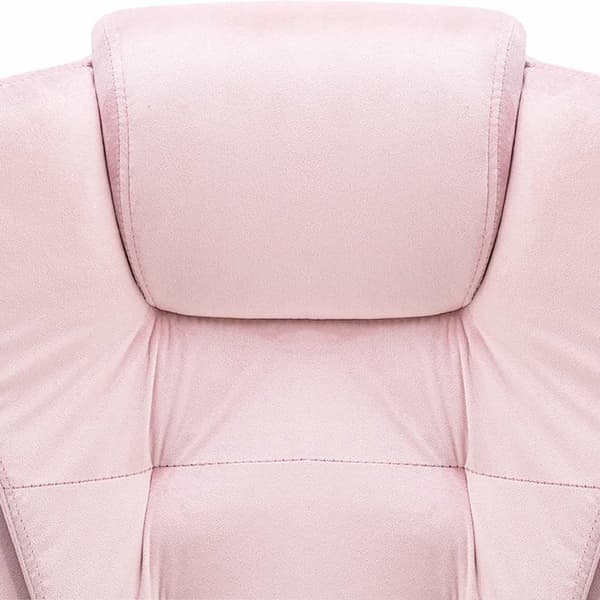 Massagekontorsstol rosa sammet