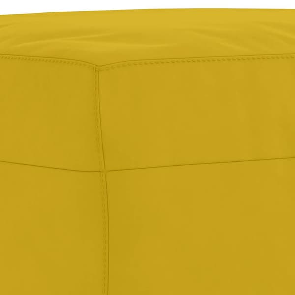 Fotpall gul 60x50x41 cm sammet