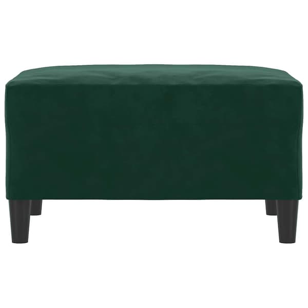 Fotpall mörkgrön 70x55x41 cm sammet