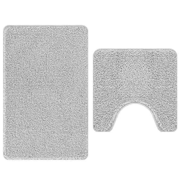 Antisklid badmatta set 2 pcs Grå PP