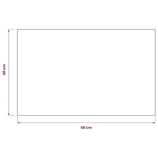 Dörrmatta rektangulär tuftad antracit 40x60 cm