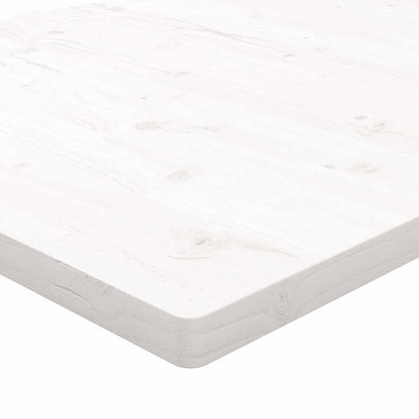Bordsskiva vit 110x60x2,5 cm massiv furu rektangulär