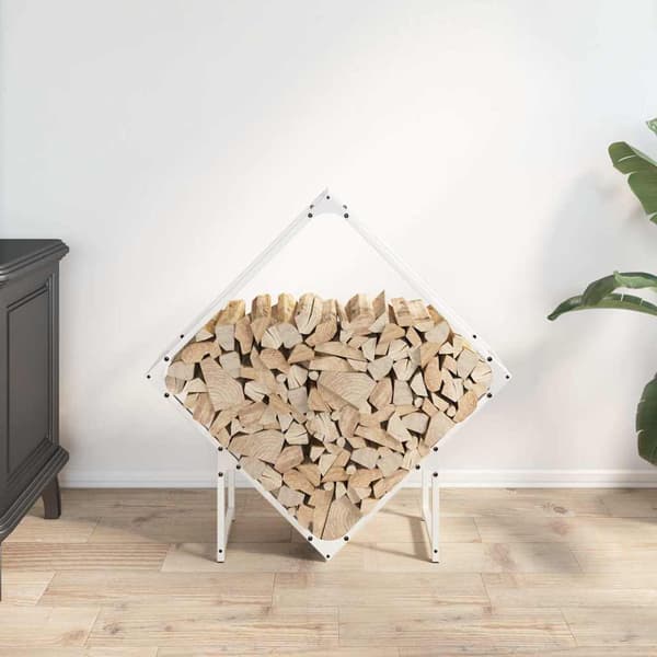 Vedställ vit 80x25x80 cm kallvalsat stål