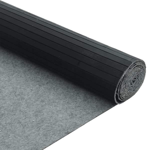 Rumsavdelare svart bredd 600 cm höjd 165 cm bambu