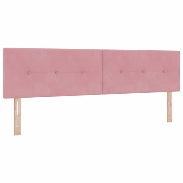Huvudgavel Rosa 180 cm Sammet