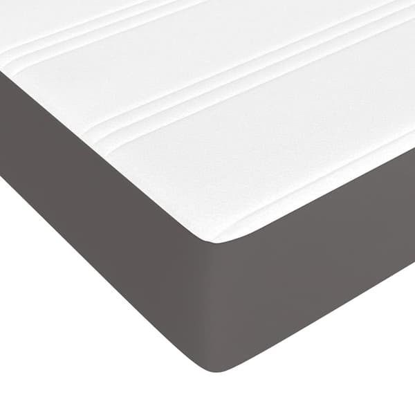 Pocketresårmadrass medium grå 120x190x20 cm konstläder