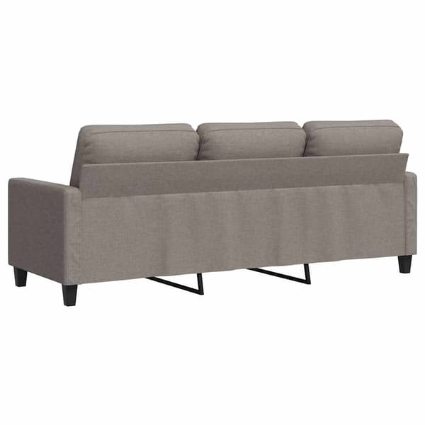 3-sitssoffa taupe 180 cm tyg