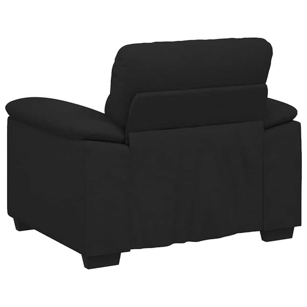 Soffstol svart 100x81x84 cm tyg