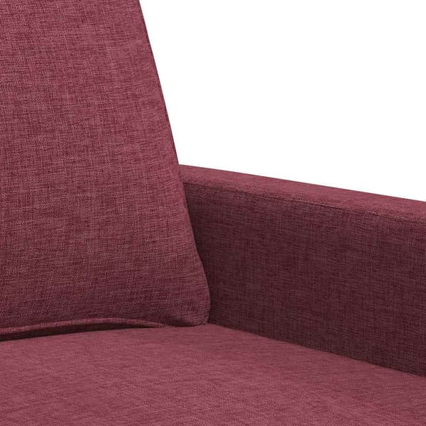 2-sitssoffa vinröd 120 cm tyg
