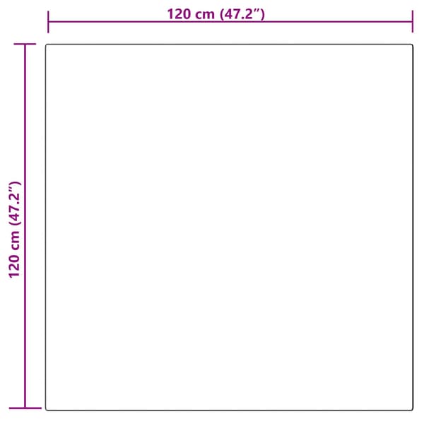 Fuskfäll matta TAFALLA Rosa 120 x 120 cm Polyester