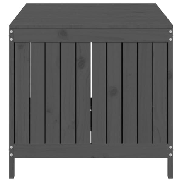 Dynbox grå 147x68x64 cm massiv furu