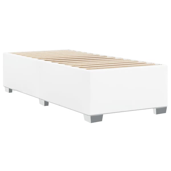 Sängram vit 90x200 cm konstläder