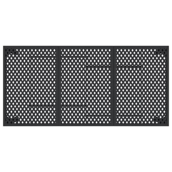 Trädgårdsbord antracit 165x80x72 cm stål