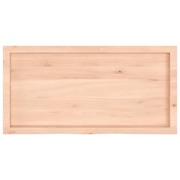 Hyllplan 100x50x(2-6) cm obehandlad massiv ek