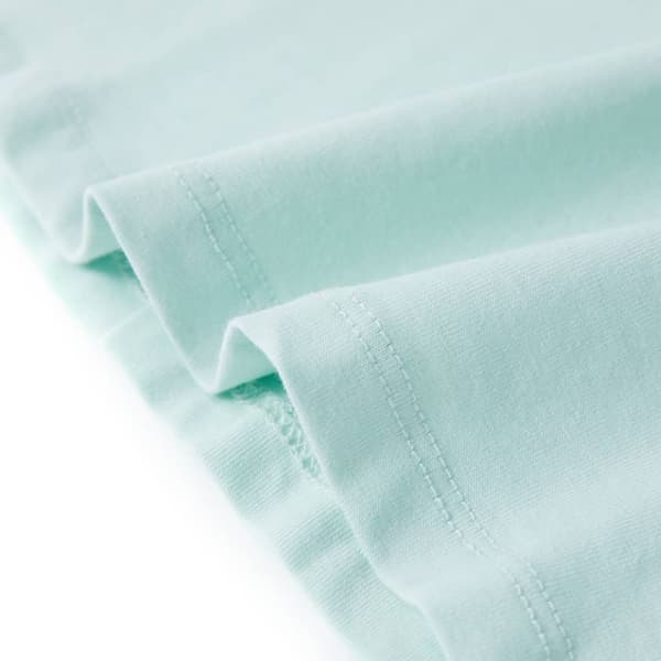 Ärmlös barnlinne ljus mintgrön 116