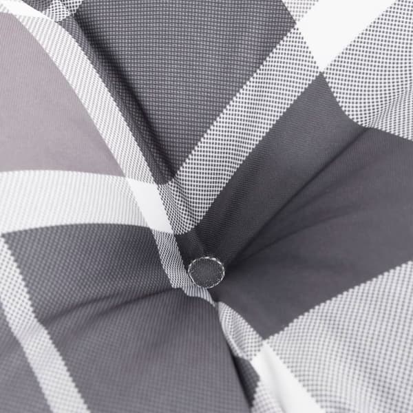 Palldynor 2 st grått rutmönster tyg