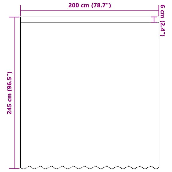 Spetsgardin med gardiner Blommor Vit 245 x 200 cm Polyester