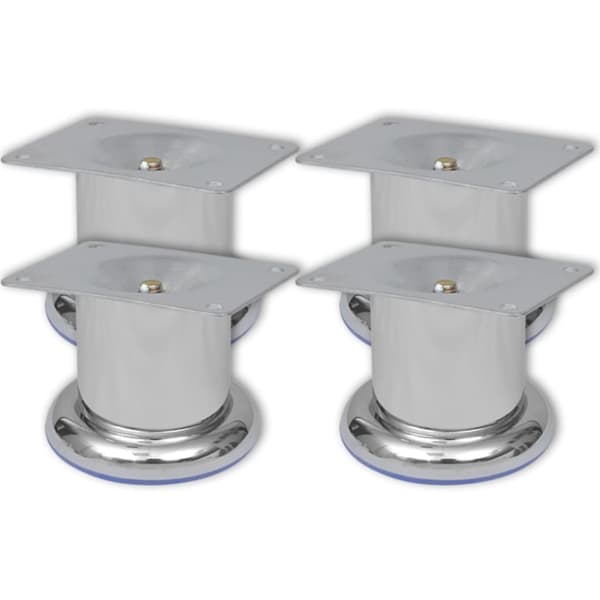 Runda soffben 8 st krom 60 mm