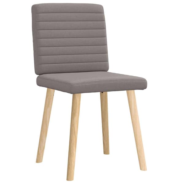 Matstolar 2 st taupe tyg